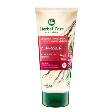 Farmona Ginseng Conditioner Delicate & Thin Hair - retail hair-care container isolated on a white background