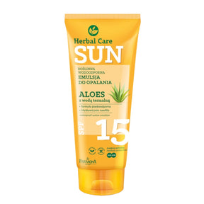 Farmona Herbal Care Sun Waterproof Suntan Emulsion - SPF 15 - isolated on a white background