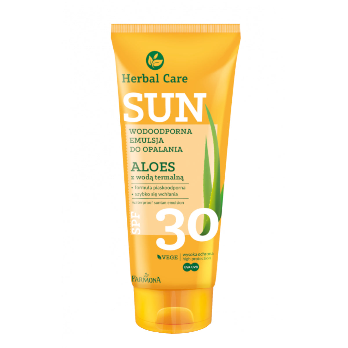 Farmona Herbal Care Sun Waterproof Suntan Emulsion - SPF 30 - isolated on a white background
