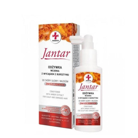 Farmona Jantar Medica Scalp & Hair Conditioner with Amber Extract - retail hair-care container isolated on a white background