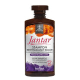 Farmona Jantar Silver Shampoo Blonde & Grey Hair - retail hair-care container isolated on a white background