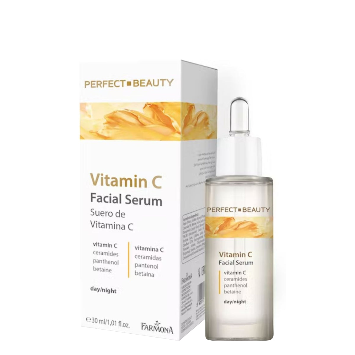 Farmona Perfect Beauty Vitamin C & Ceramides Face Serum - retail packaging on a white background