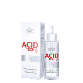 Farmona Professional Acid Tech 40% Mandelic Acid - arranged with the included components on a white background