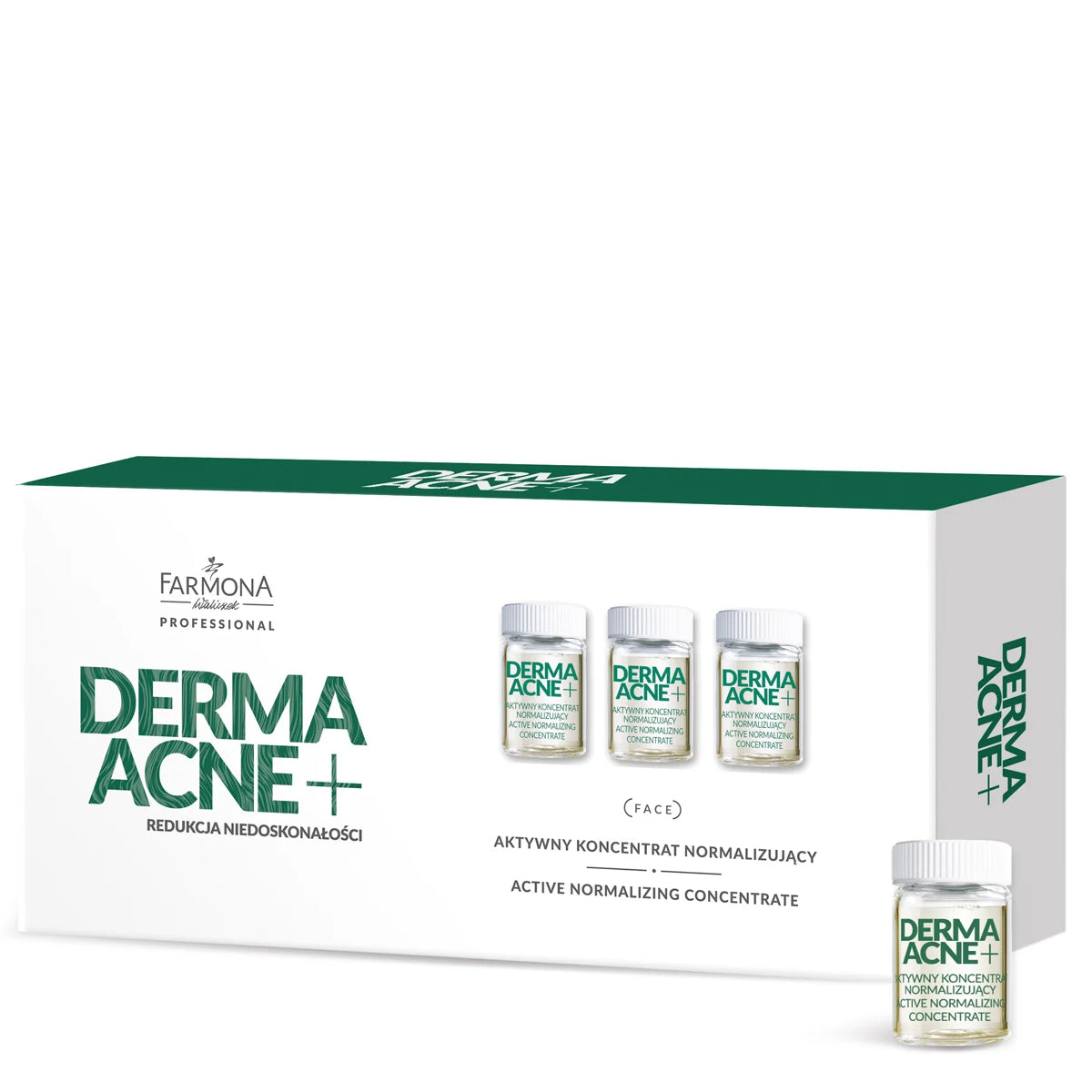 Farmona Professional Derma Acne+ Active Normalizing Concentrate - retail packaging on a white background