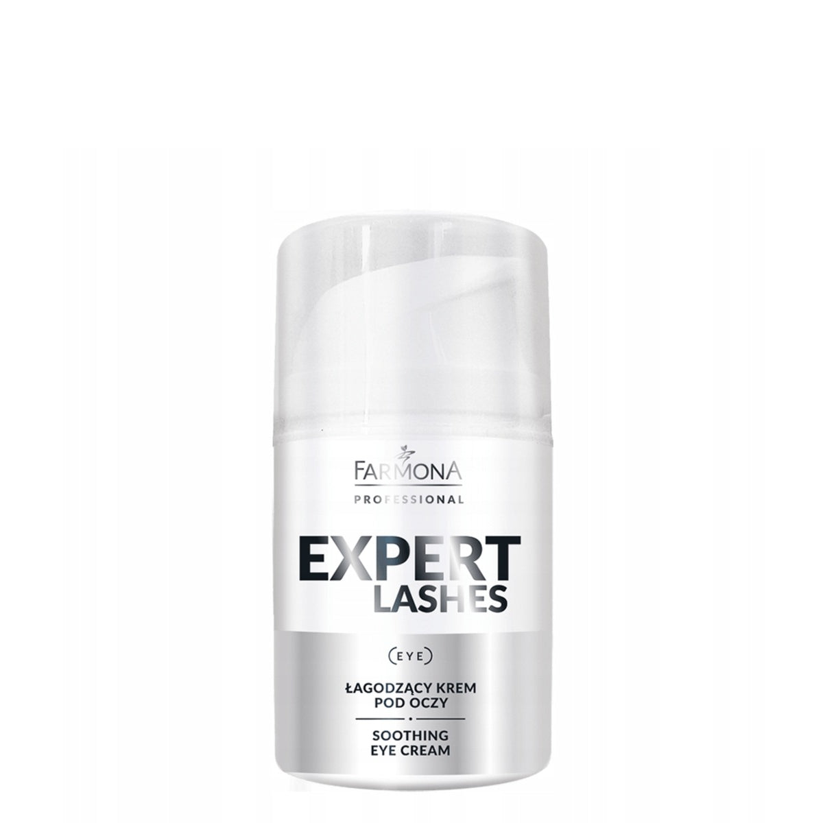 Farmona Professional Expert Lashes Soothing Eye Cream - arranged with the included components on a white background