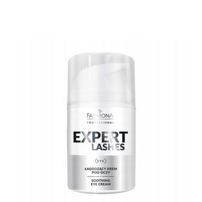 Farmona Professional Expert Lashes Soothing Eye Cream - arranged with the included components on a white background