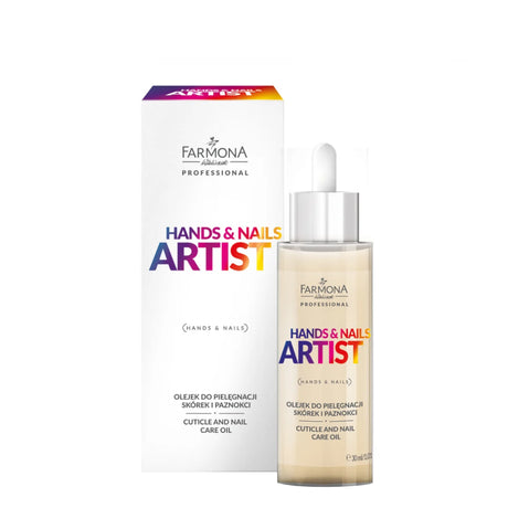 Farmona Professional Nails Artist Cuticle & Nail Care Oil - arranged with the included components on a white background