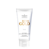 Farmona Professional Retin Gold Firming & Illuminating Mask - open cosmetic jar with its lid on a white background