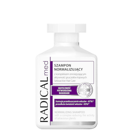 Farmona Radical Med Normalizing Shampoo Oily & Greasy Hair - retail hair-care container isolated on a white background
