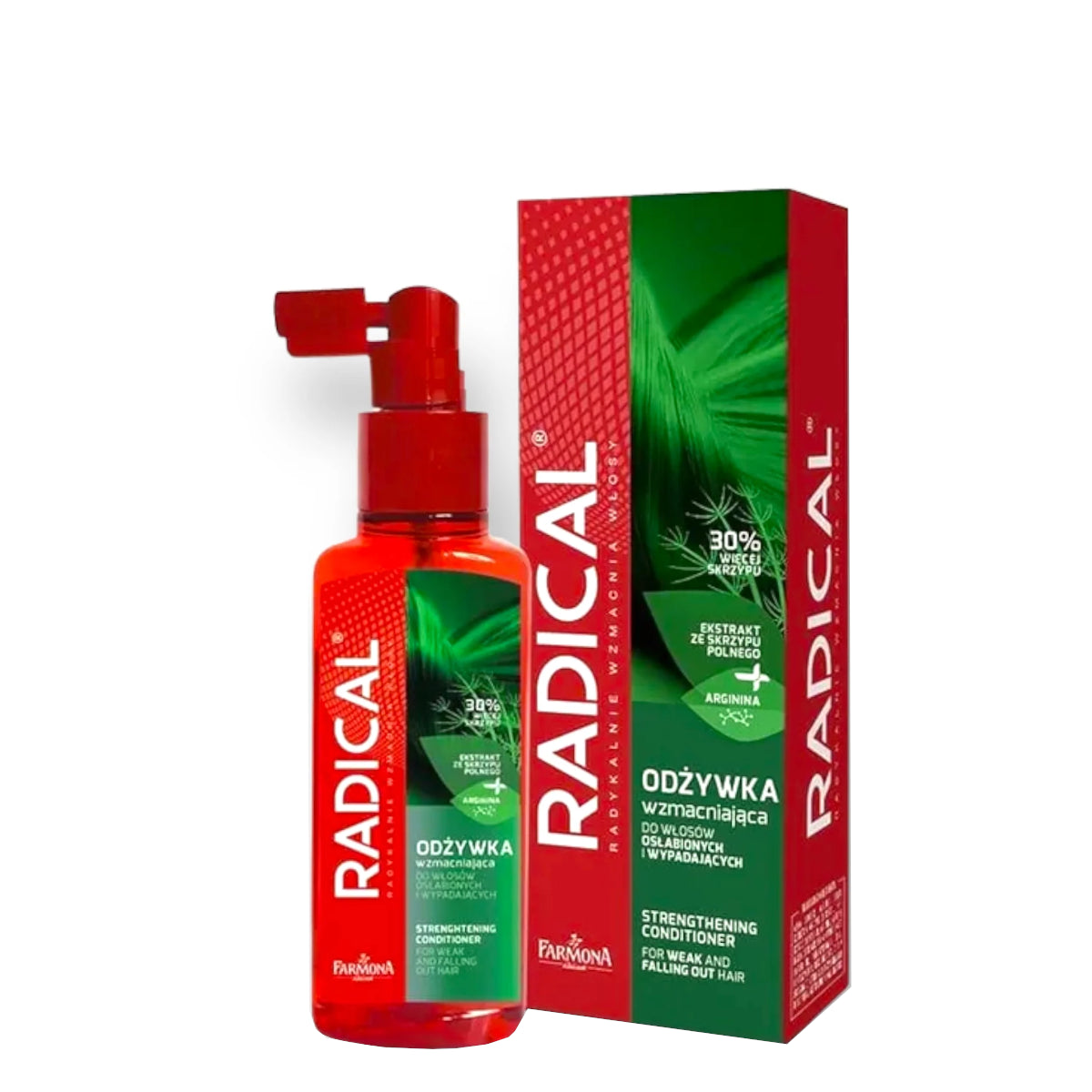 Farmona Radical Strengthening Conditioner Weak & Falling Out Hair - retail hair-care container isolated on a white background