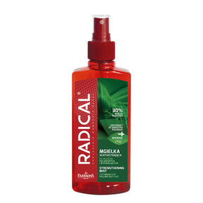 Farmona Radical Strengthening Mist Weak & Falling Out Hair - retail hair-care container isolated on a white background