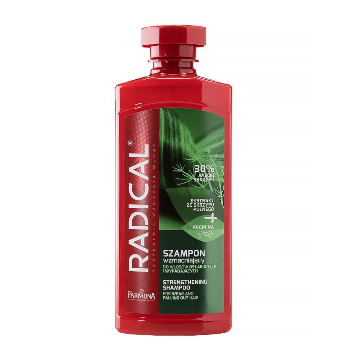 Farmona Radical Strengthening Shampoo Weak & Falling Out Hair - retail hair-care container isolated on a white background