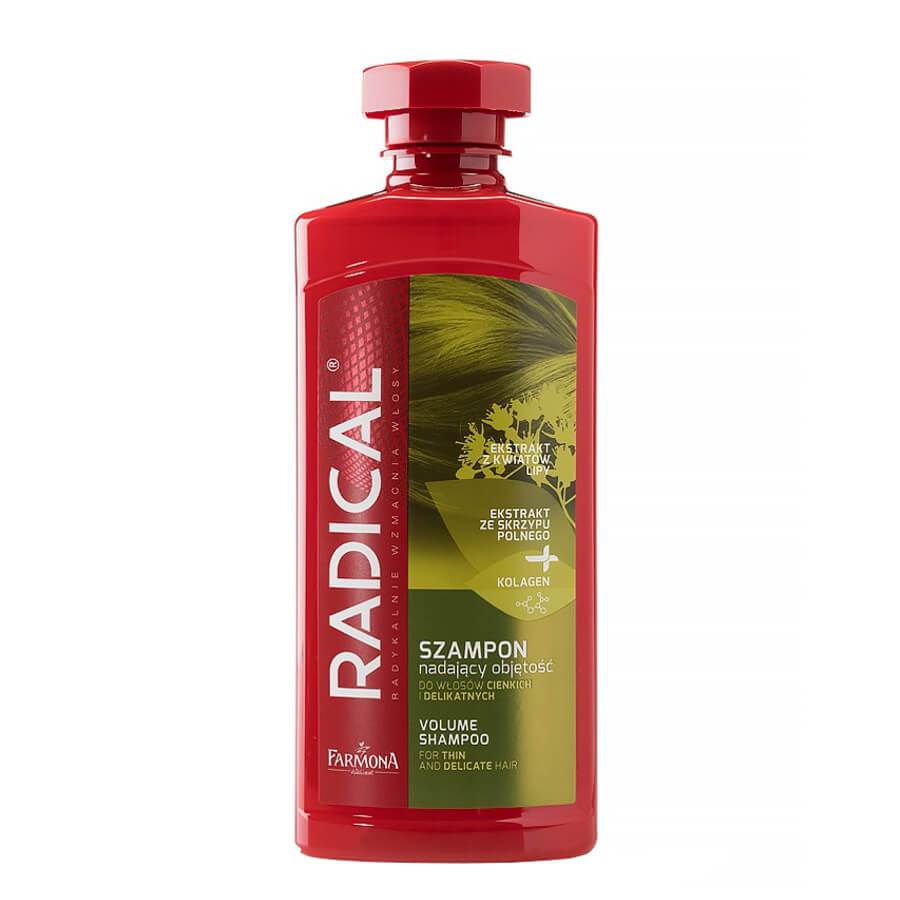 Farmona Radical Volume Shampoo Thin & Delicate Hair - retail hair-care container isolated on a white background