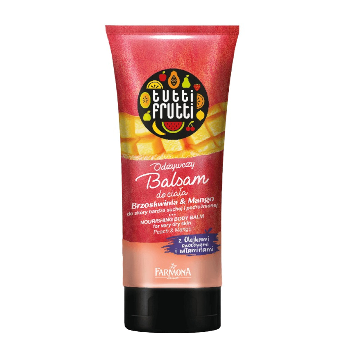 Farmona Tutti Frutti Body Sorbet Peach & Mango - isolated on a white background