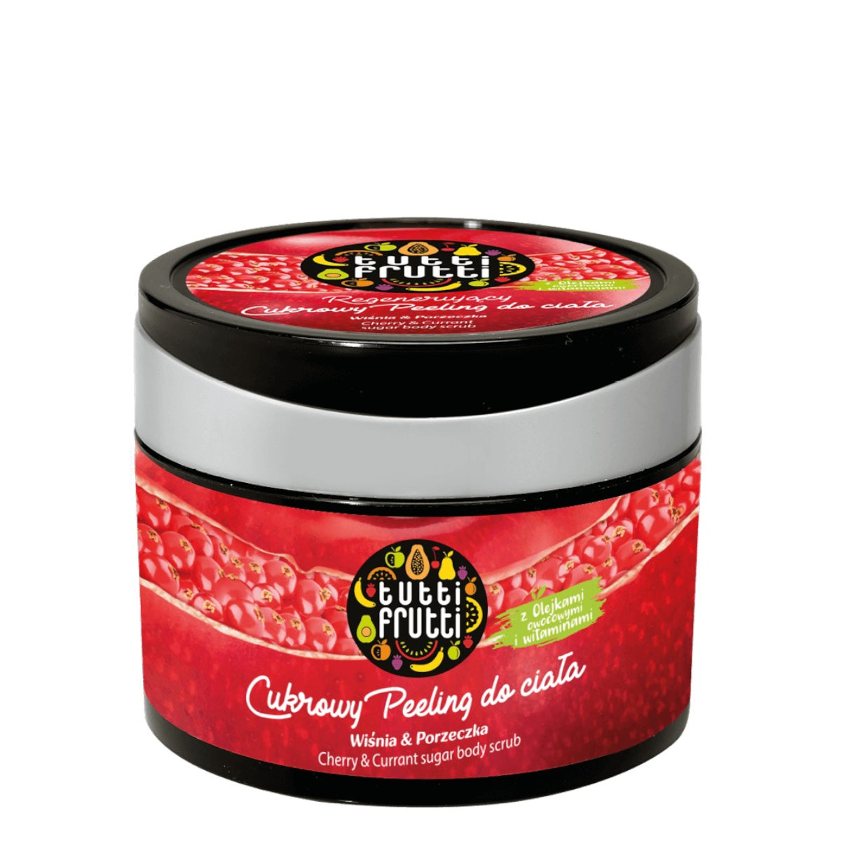 Farmona Tutti Frutti Sugar Body Scrub Cherry & Currant - isolated on a white background