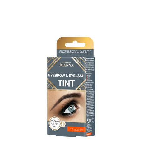 Joanna Henna Cream Eyebrow & Eyelash Tint - Graphite - retail packaging on a white background