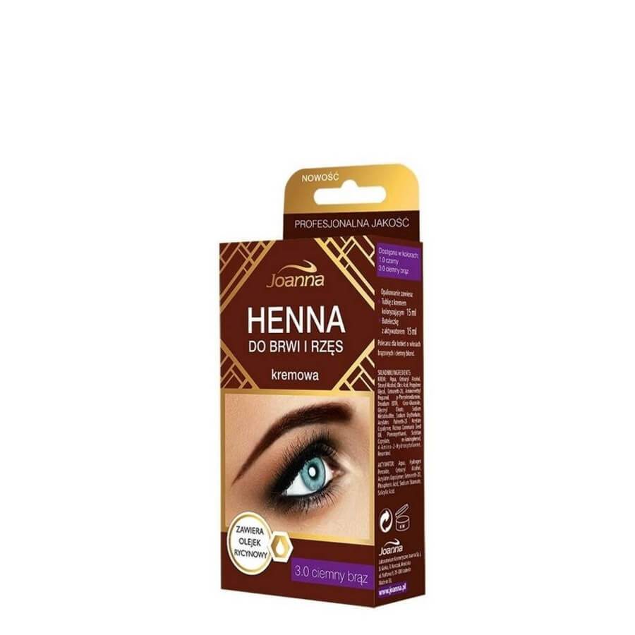Joanna Henna Cream Eyebrow & Eyelash Tint - retail packaging on a white background