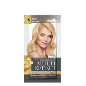 Joanna Multi-Effect Instant Color Hair Shampoo Ammonia-Free - 01 Sandy Blonde - retail hair-care container isolated on a white background