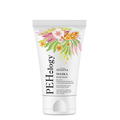Joanna PEHology Hair Mask Medium & High Porosity Hair - retail hair-care container isolated on a white background