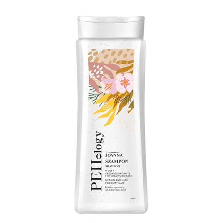 Joanna PEHology Shampoo Medium & High Porosity Hair - retail hair-care container isolated on a white background