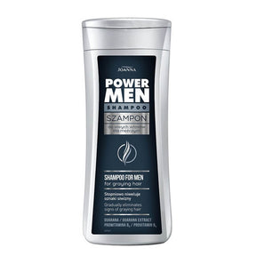 Joanna Power Men Hair Shampoo Grey Hair - retail hair-care container isolated on a white background