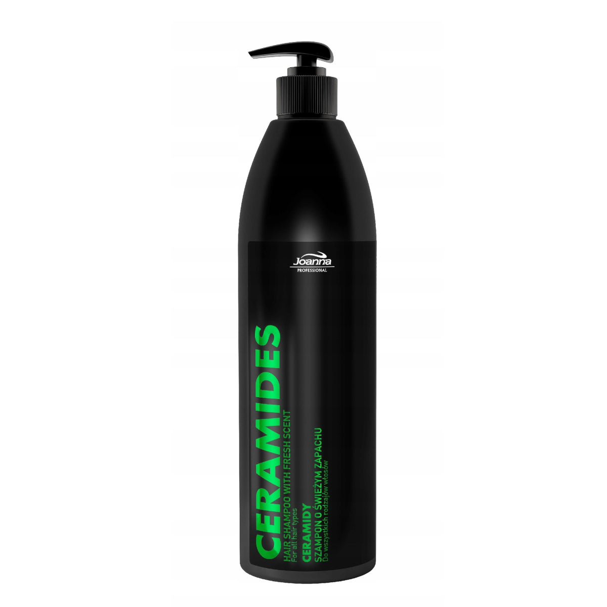 Joanna Professional Ceramides Shampoo with Fresh Scents - retail hair-care container isolated on a white background