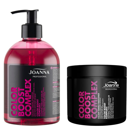Joanna Professional Color Boost Complex Colour Toning Set - retail hair-care container isolated on a white background