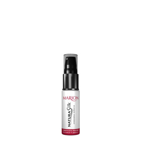Marion Natura Silk Hair Therapy - 15ml - retail hair-care container isolated on a white background