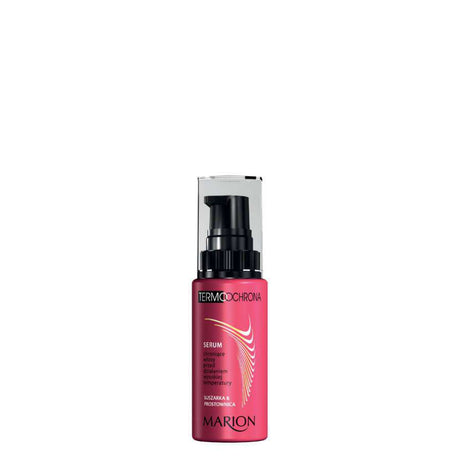Marion Thermo Hair Serum Heat Protection - retail hair-care container isolated on a white background