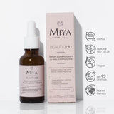 Miya Cosmetics BEAUTYlab Face Serum with Prebiotics - retail packaging on a white background