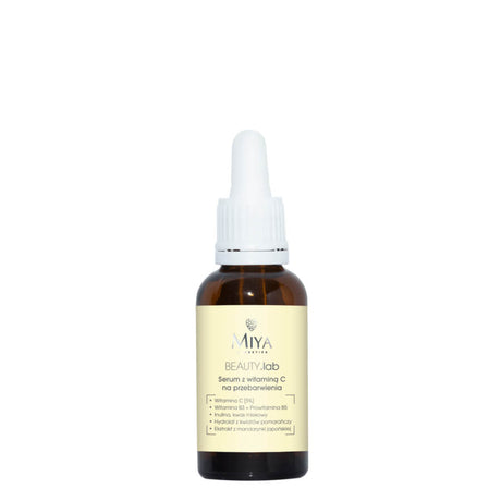 Miya Cosmetics BEAUTYlab Face Serum with Vitamin C - retail packaging on a white background