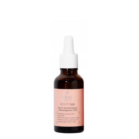 Miya Cosmetics BEAUTYlab Strengthening Face Serum Phytocollagen 5% - retail packaging on a white background