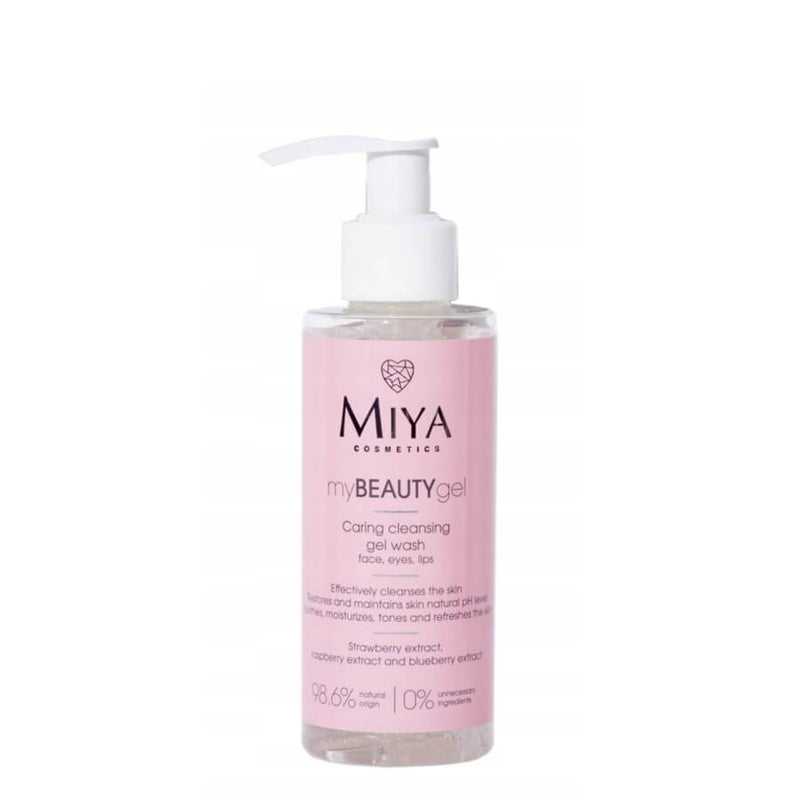 Miya Cosmetics myBEAUTYgel Cleansing Face Wash Gel - isolated on a white background