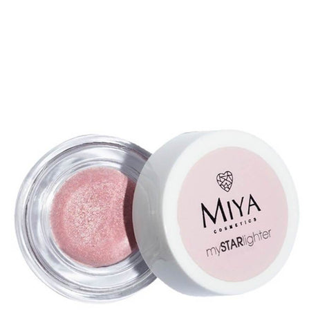 Miya Cosmetics mySTARlighter Natural Highlighter - Rose Diamond - powder compact with the shade visible on a white background
