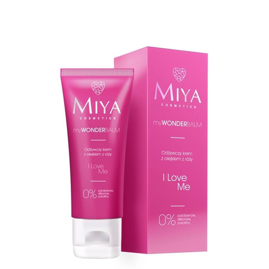 Miya Cosmetics MyWonderBalm I Love Me Nourishing Face Cream - retail packaging on a white background