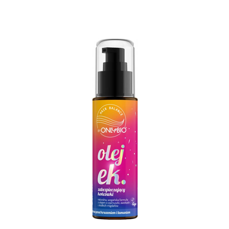 OnlyBio Hair Balance Hair Oil Protecting Ends - isolated on a white background