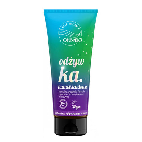 OnlyBio Hair Balance Humectant Hair Conditioner - retail hair-care container isolated on a white background