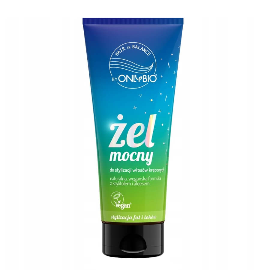 OnlyBio Hair Balance Strong Gel for Curly Hair Styling - isolated on a white background