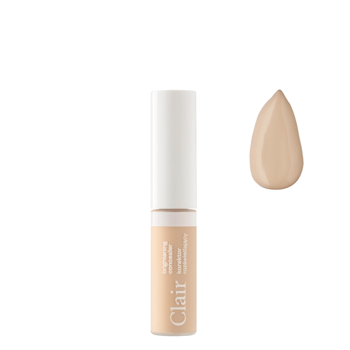 Paese Clair Brightening Under Eye Concealer Light Texture - 02 Neutral - concealer tube and retail packaging on a white background