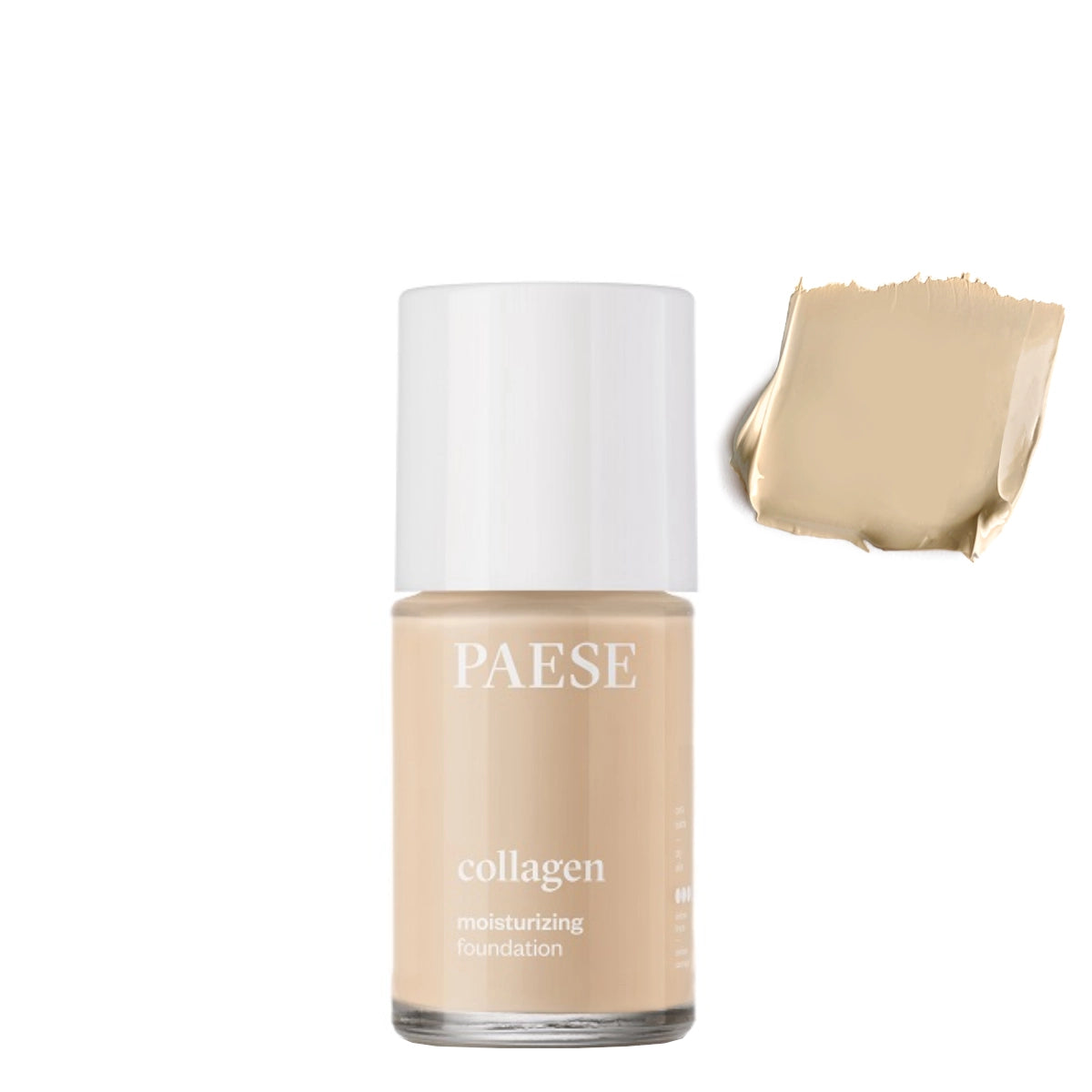 Paese Collagen Moisturising Foundation - 302N Beige - foundation container isolated on a white background