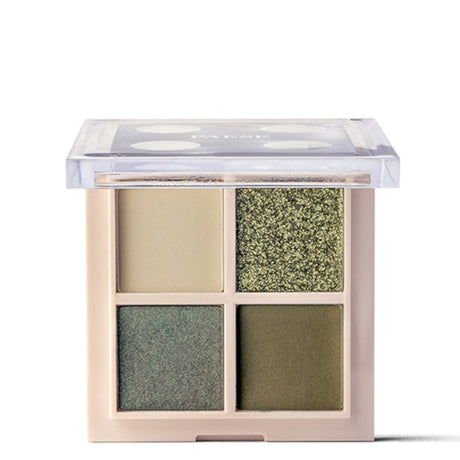 Paese Daily Vibe Eyeshadow Palette - 02 Military vibe - shade swatches shown beside the product