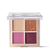 Paese Daily Vibe Eyeshadow Palette - 04 Tropical orchid - shade swatches shown beside the product