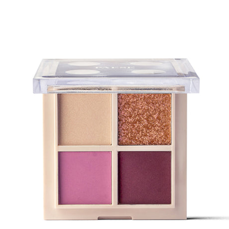 Paese Daily Vibe Eyeshadow Palette - 04 Tropical orchid - shade swatches shown beside the product