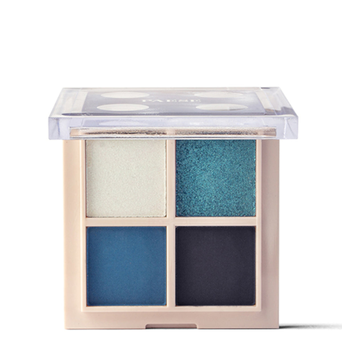 Paese Daily Vibe Eyeshadow Palette - 05 Denim mood - shade swatches shown beside the product