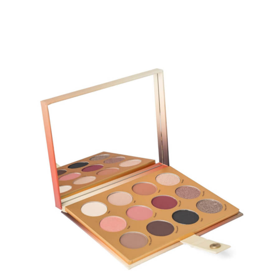 Paese Deep Nude Eyeshadow Palette - powder compact with the shade visible on a white background