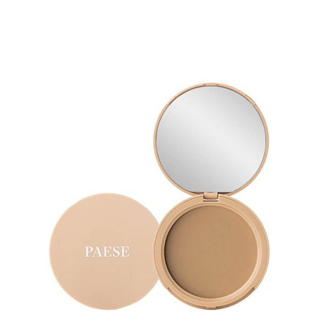 Paese Illuminating Covering Pressed Powder - 2C Natural - powder compact with the shade visible on a white background