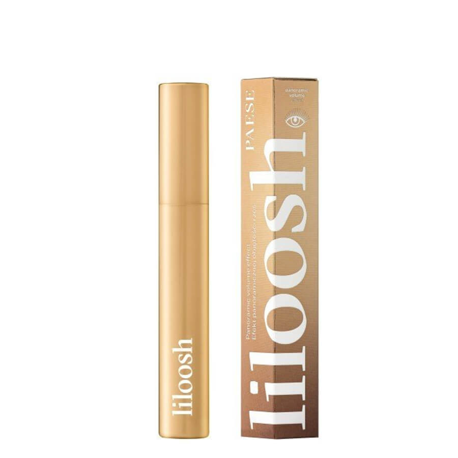 Paese Liloosh Black Mascara Panoramic Volume Effect - mascara product presentation on a white background