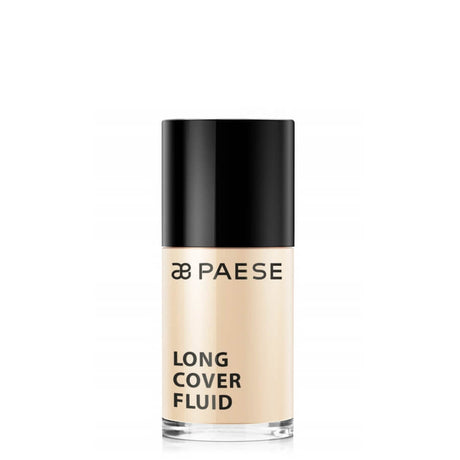 Paese Long Cover Fluid Coverage Foundation - retail packaging on a white background