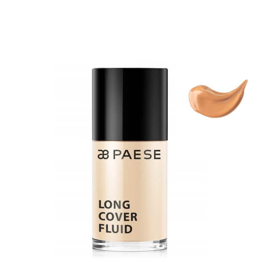 Paese Long Cover Fluid Coverage Foundation - 02 Natural - foundation container isolated on a white background