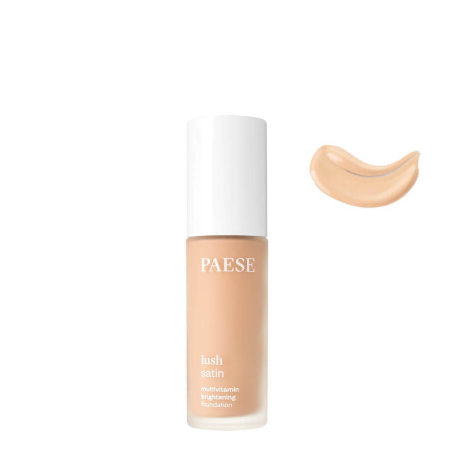 Paese Lush Satin Multivitamin & Brightening Foundation - 30 Porcelain - foundation container isolated on a white background
